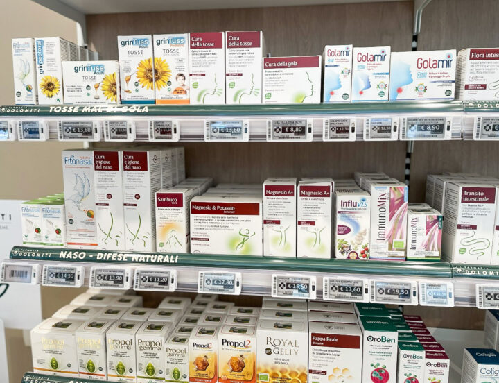 Etichette Elettroniche grazie ad IBC per Farmacia Dolomiti