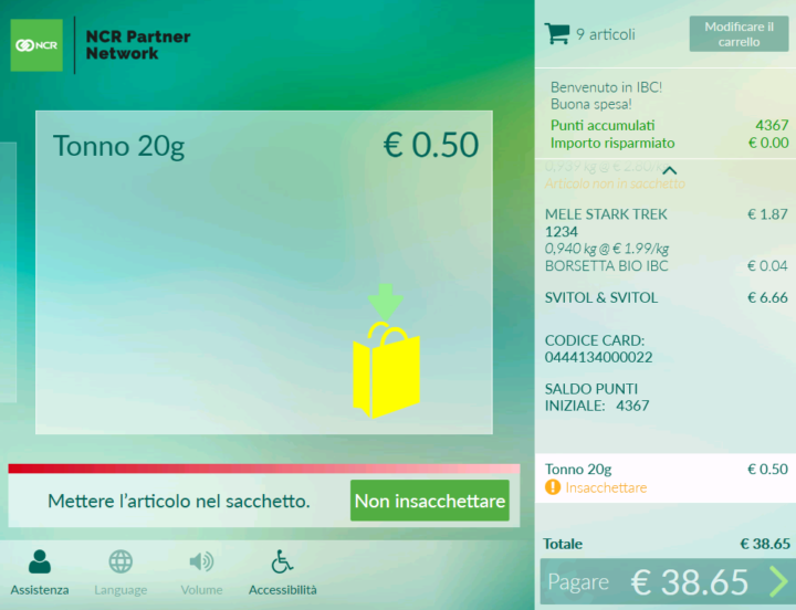 ScanAndBagWithReward Red ActionBar software FastLane Release 6