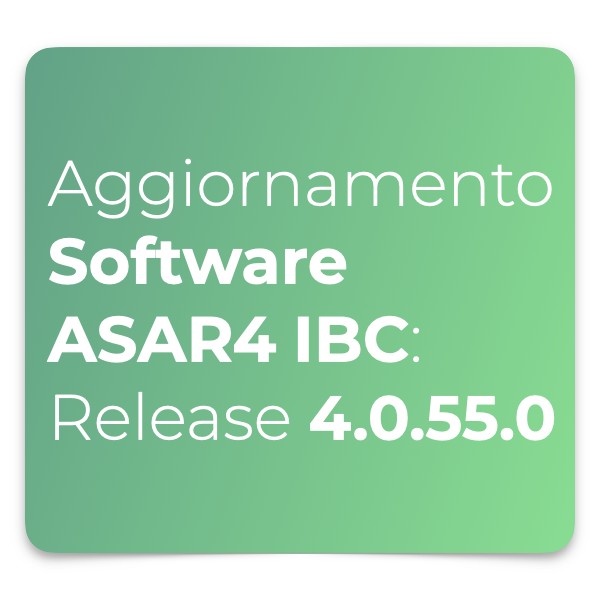 Aggiornamento Software ASAR4 IBC Release 4.0.54.0