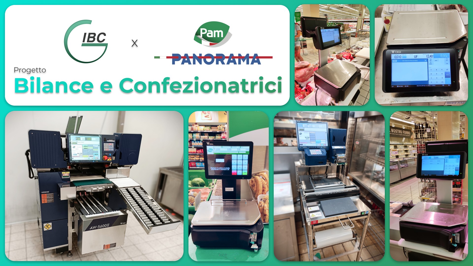 Progetto IBC installazione bilance e confezionatrici per PAM