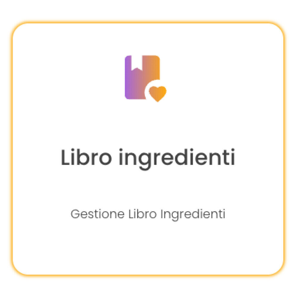 Libro ingredienti_JStore Platform